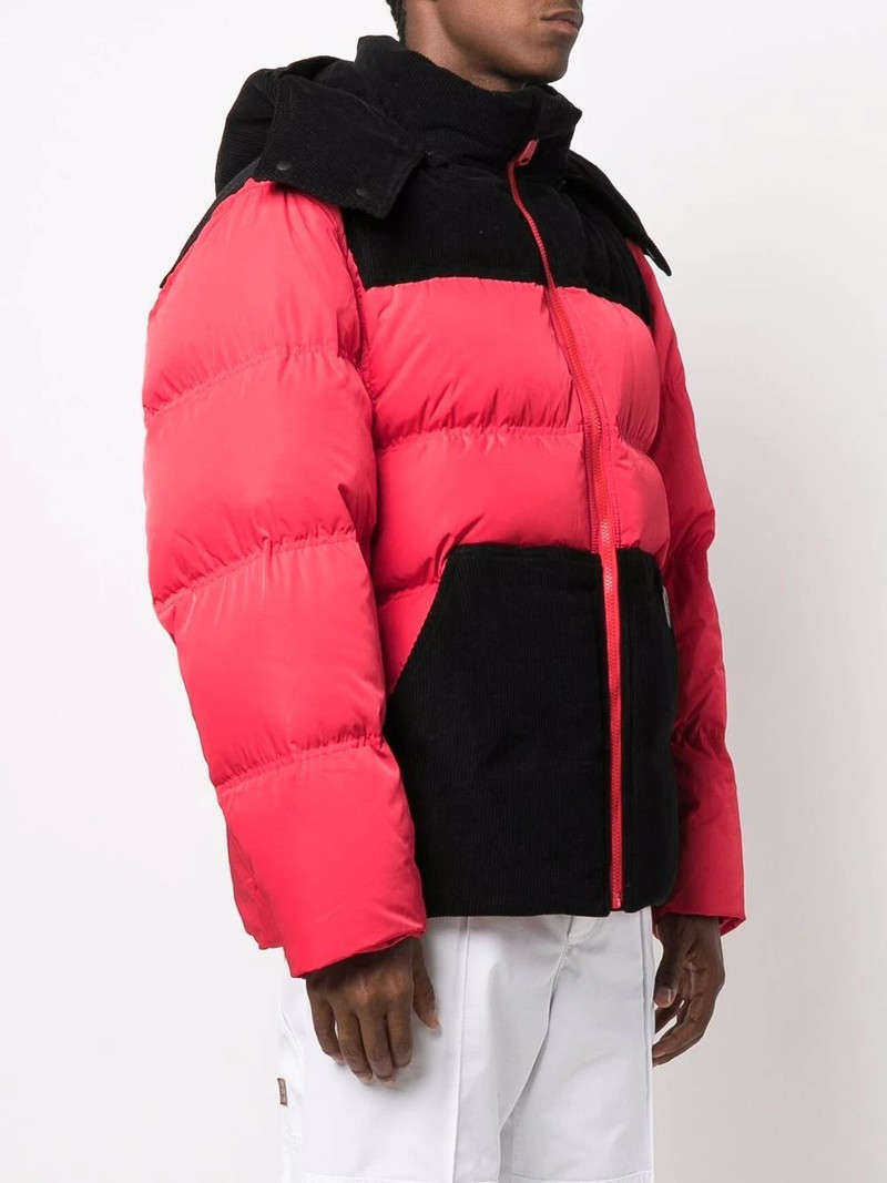 colour-block panelled padded jacket 4