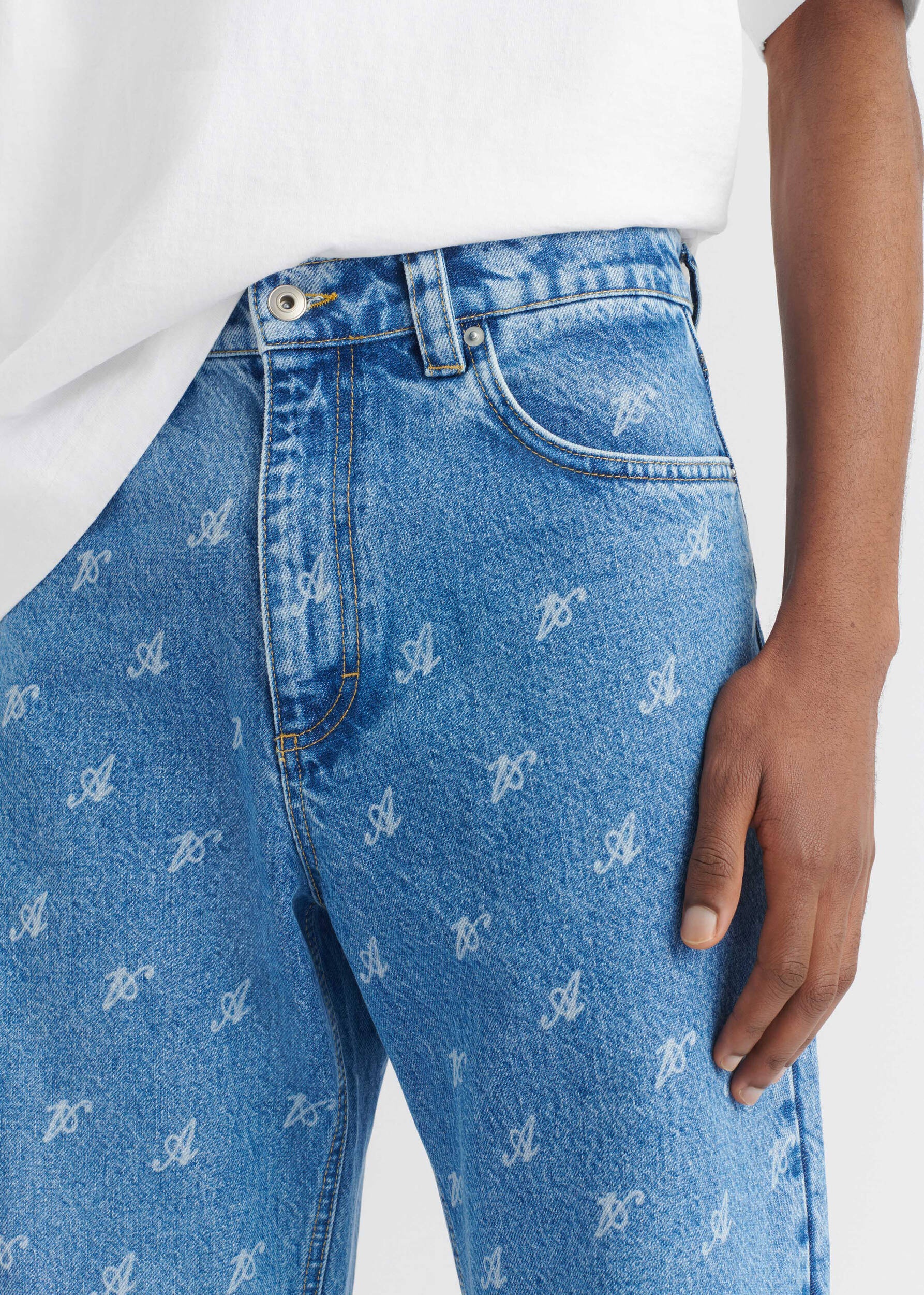 Faded Signature Zine Jeans - 5