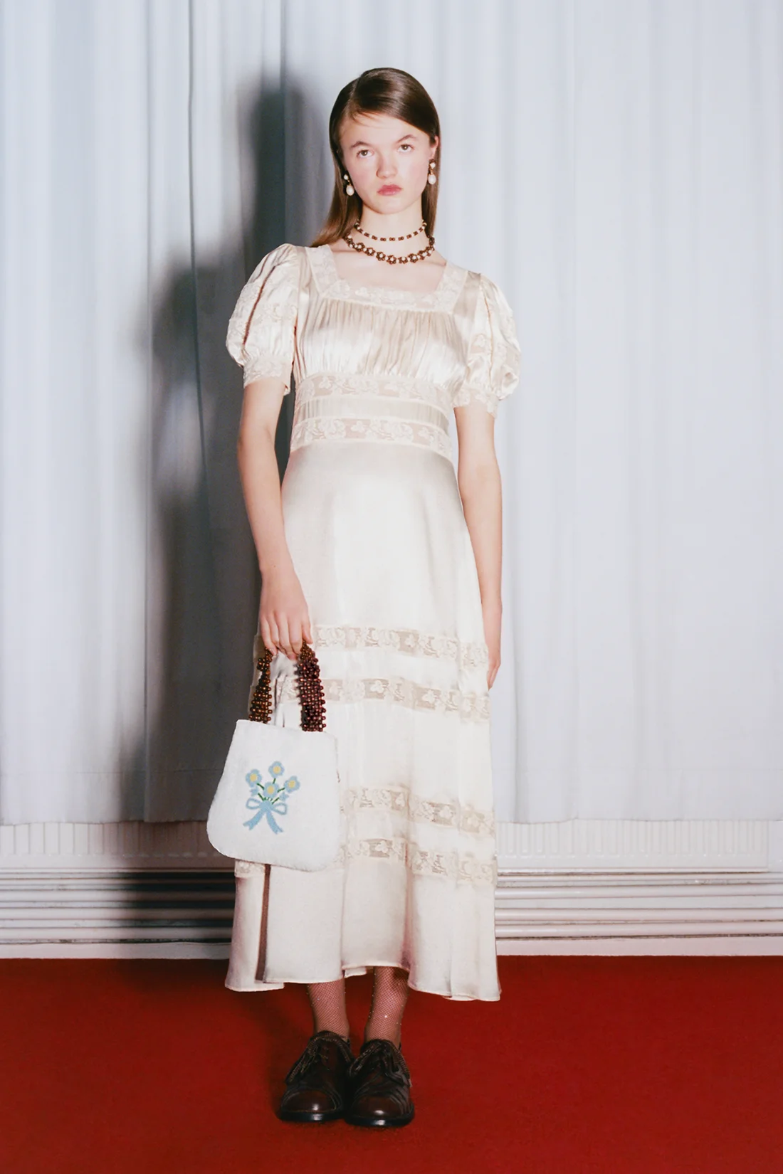 Cressida Dress - Ivory - 1
