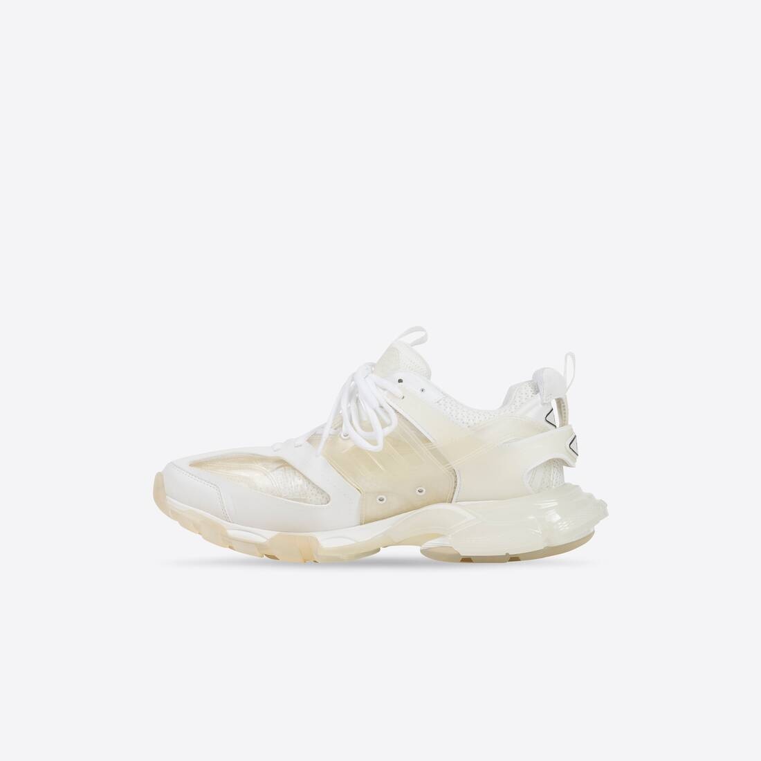 Women's Track Clear Sole Sneaker in White - 4