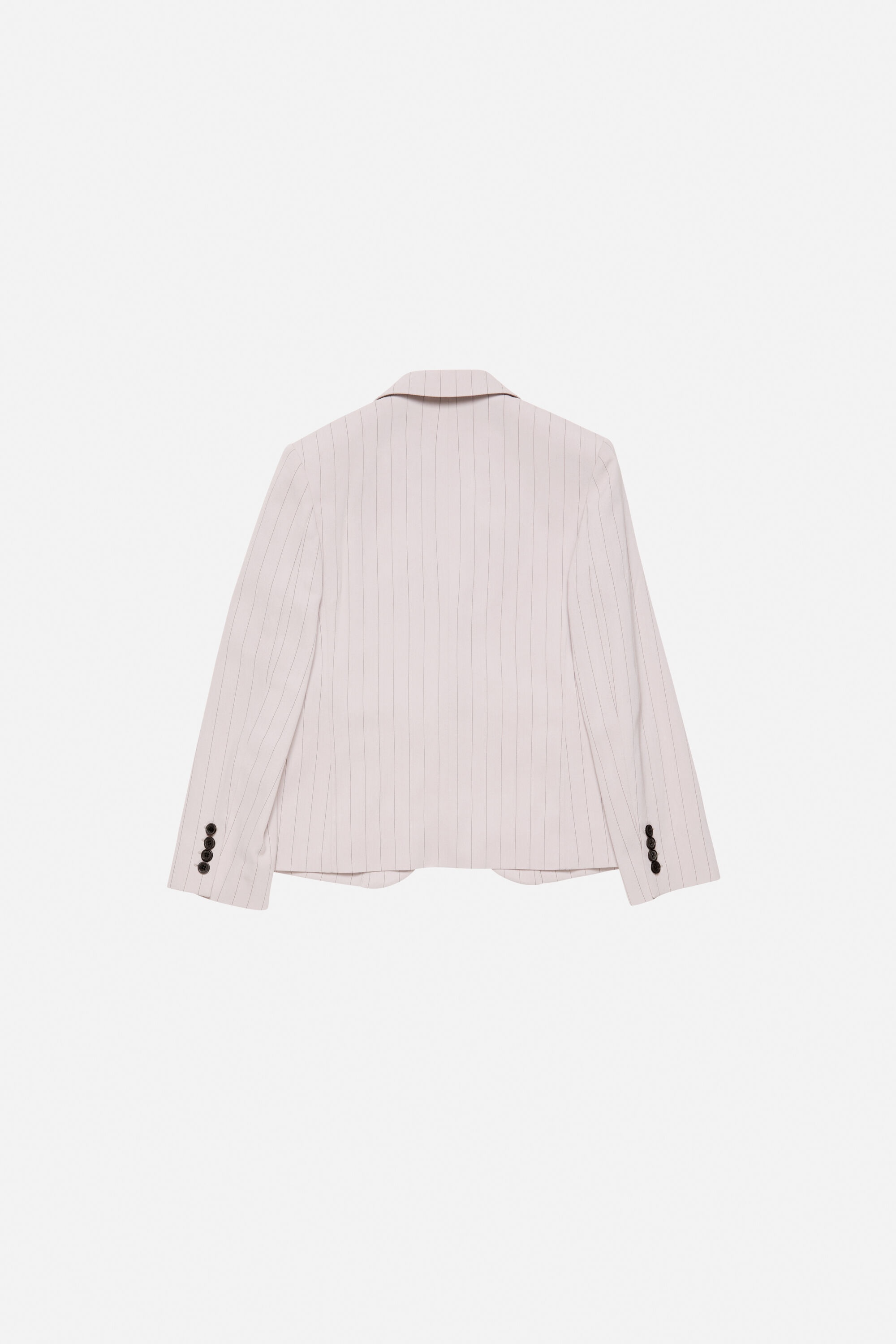 Single-breasted pinstripe jacket - Taupe beige - 7