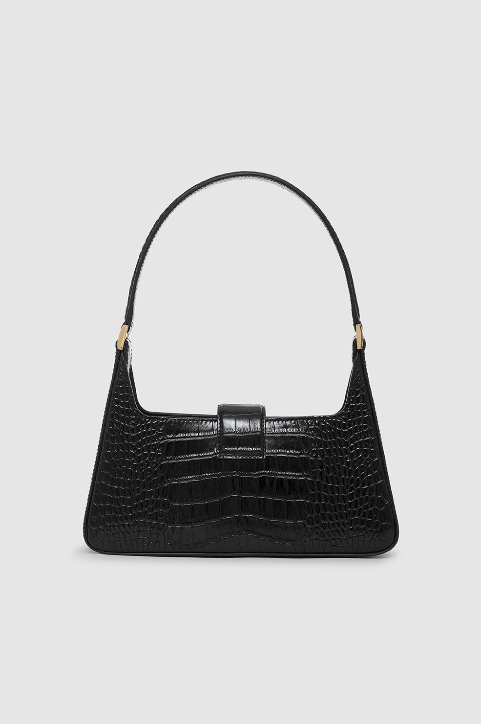 Lou Shoulder Bag - Black Embossed - 3