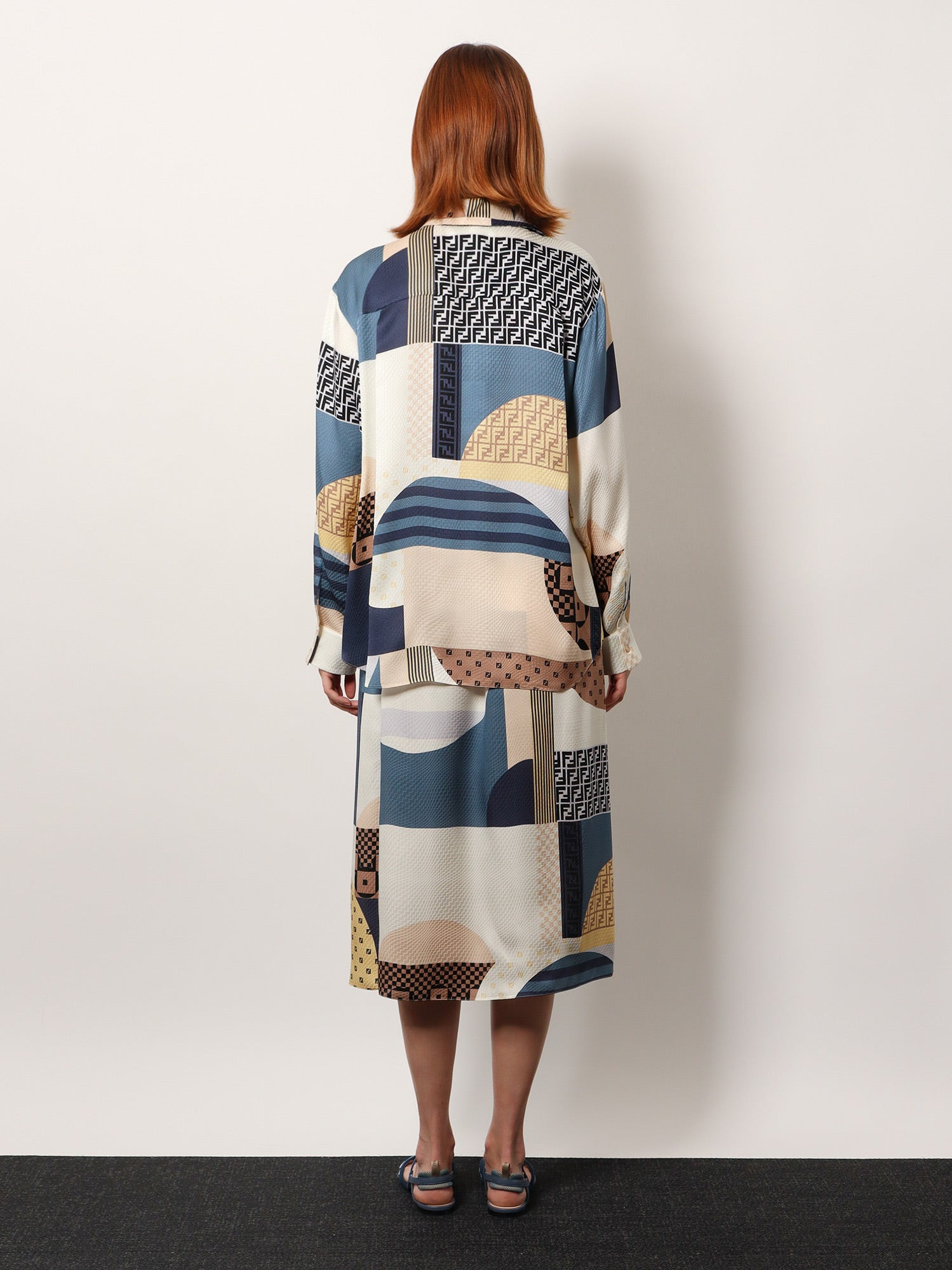 Fendi Patchwork Silk Dress - 3