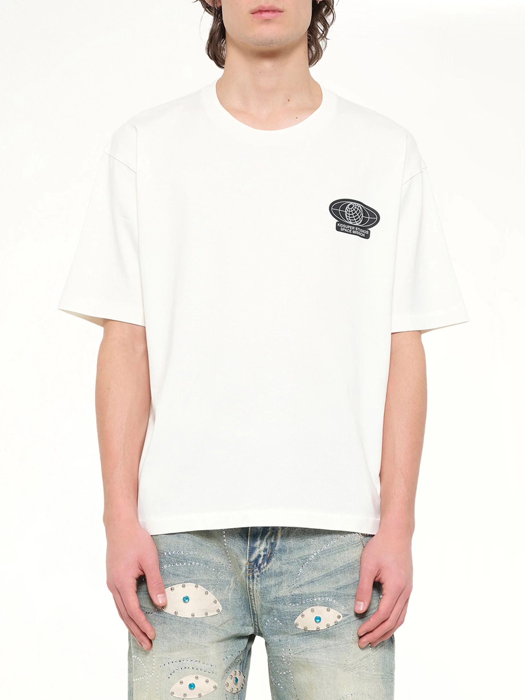 Globe Space Program T-Shirt in White - 1