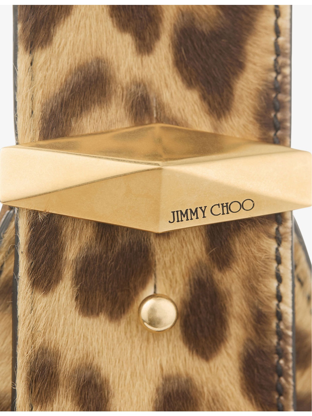 Diamond Hobo leopard leather shoulder bag - 2