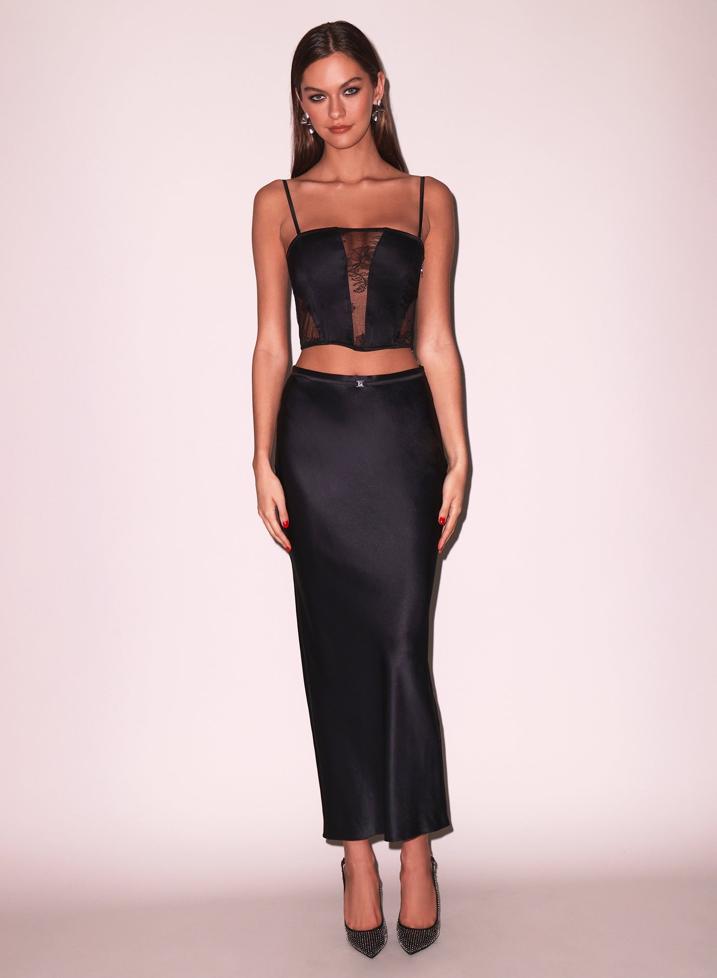 Silk & Bouquet Lace Corset Top - 3