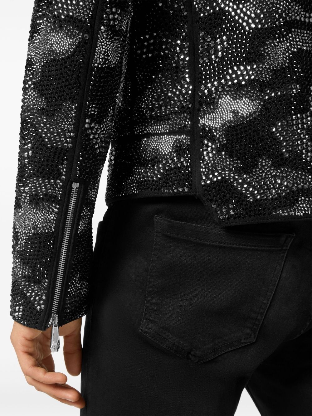 camouflage biker jacket - 5