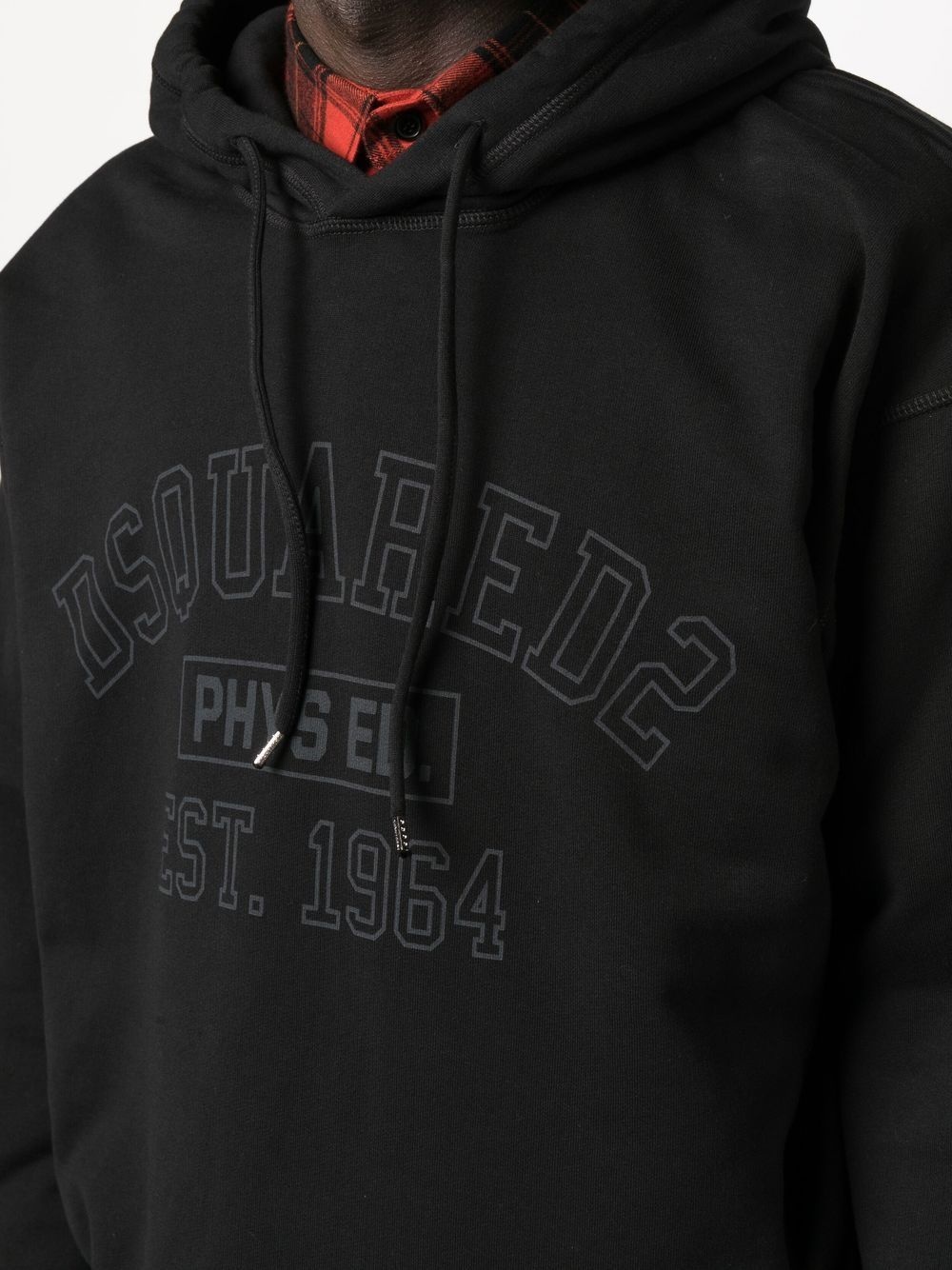 logo-print drawstring hoodie - 5