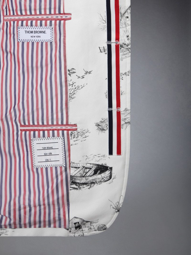 SCENIC TOILE COTTON CANVAS UNCONSTRUCTED SPORTCOAT 6