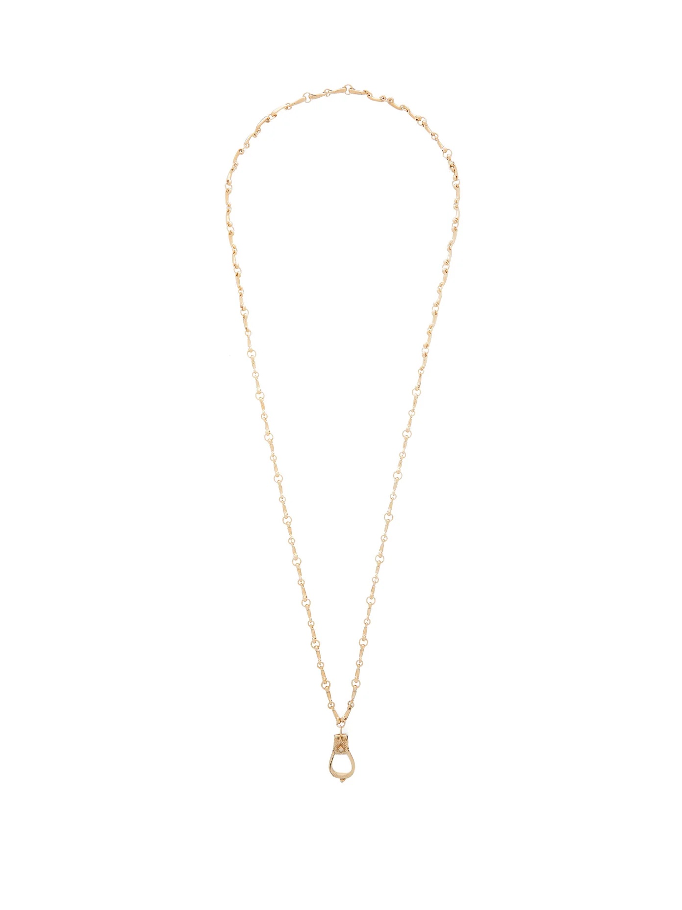 Horseshoe bar-chain necklace - 1