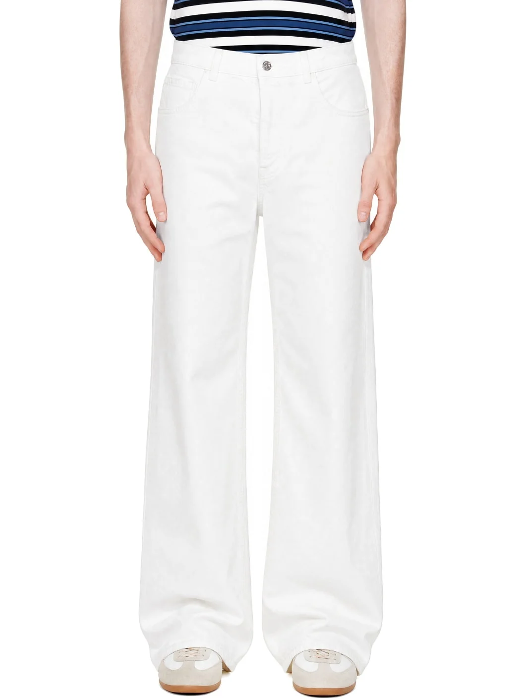 White Workwear Jeans - 1