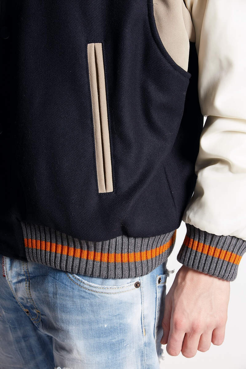 VARSITY HOODED BOMBER JACKET 5