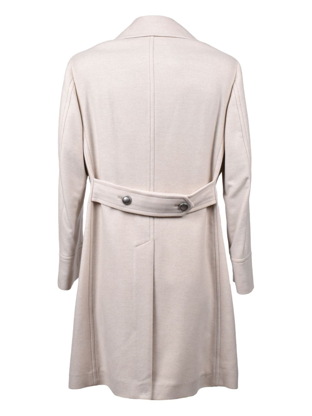 double-breasted cashmere coat - 2