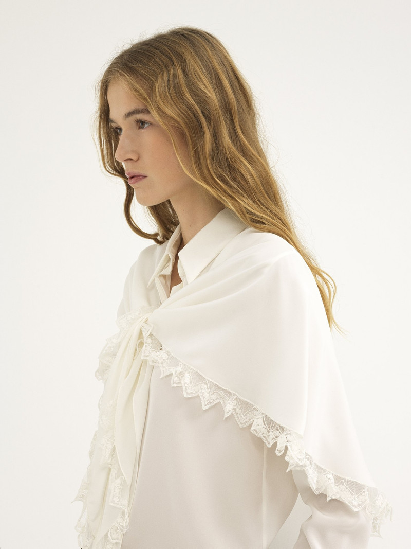 KNOTTED HERITAGE CAPE 블라우스 6