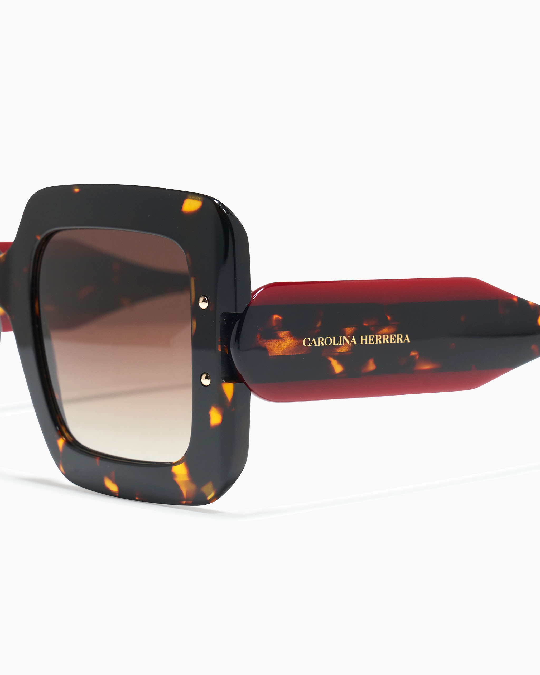 Square Frame Sunglasses with Contrast Temples - 3