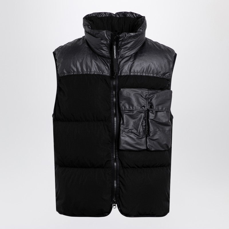 C.P. Company Black Waistcoat Down Jacket Men - 1