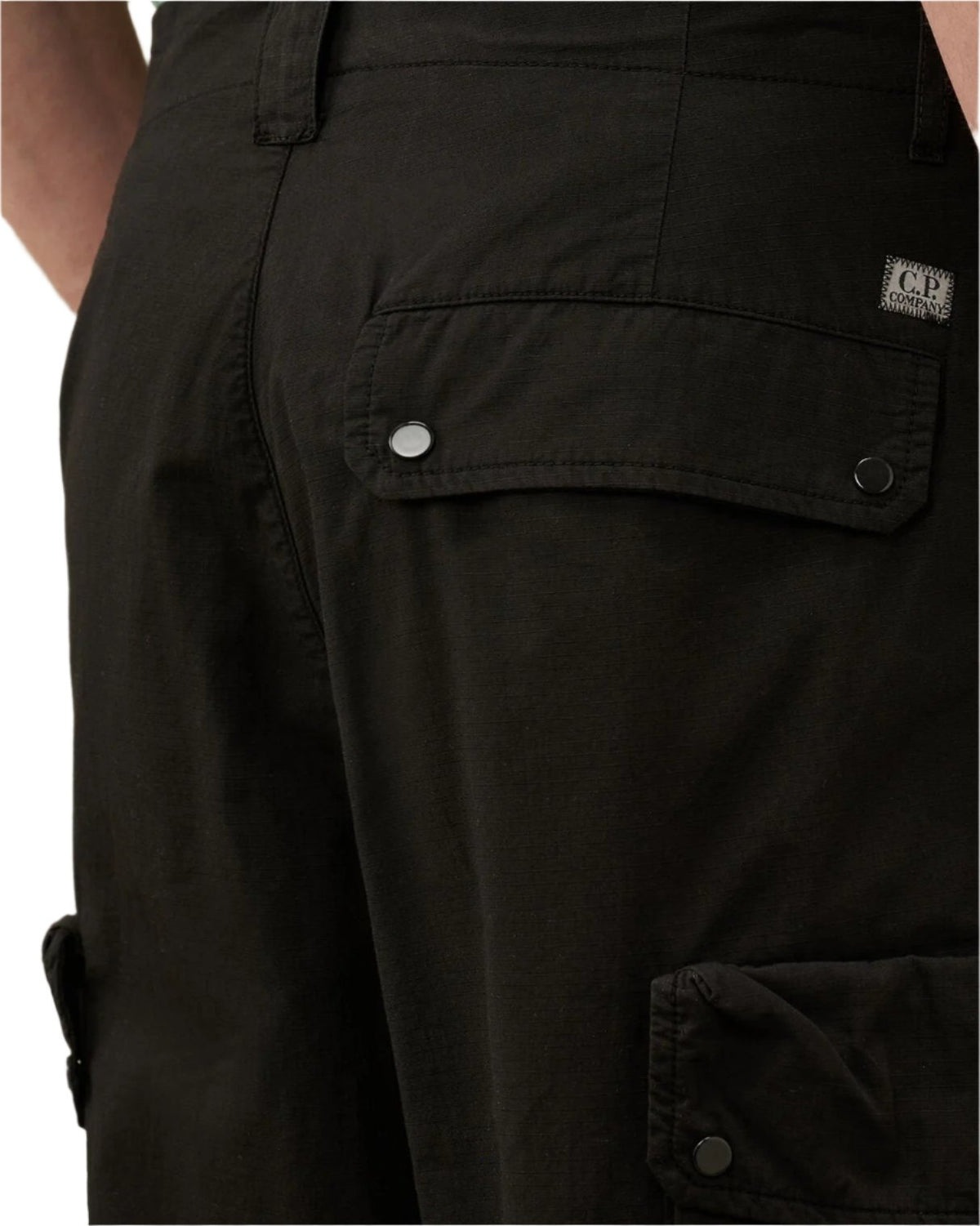 RIPSTOP LOOSE CARGO PANTS (BLACK) - 3