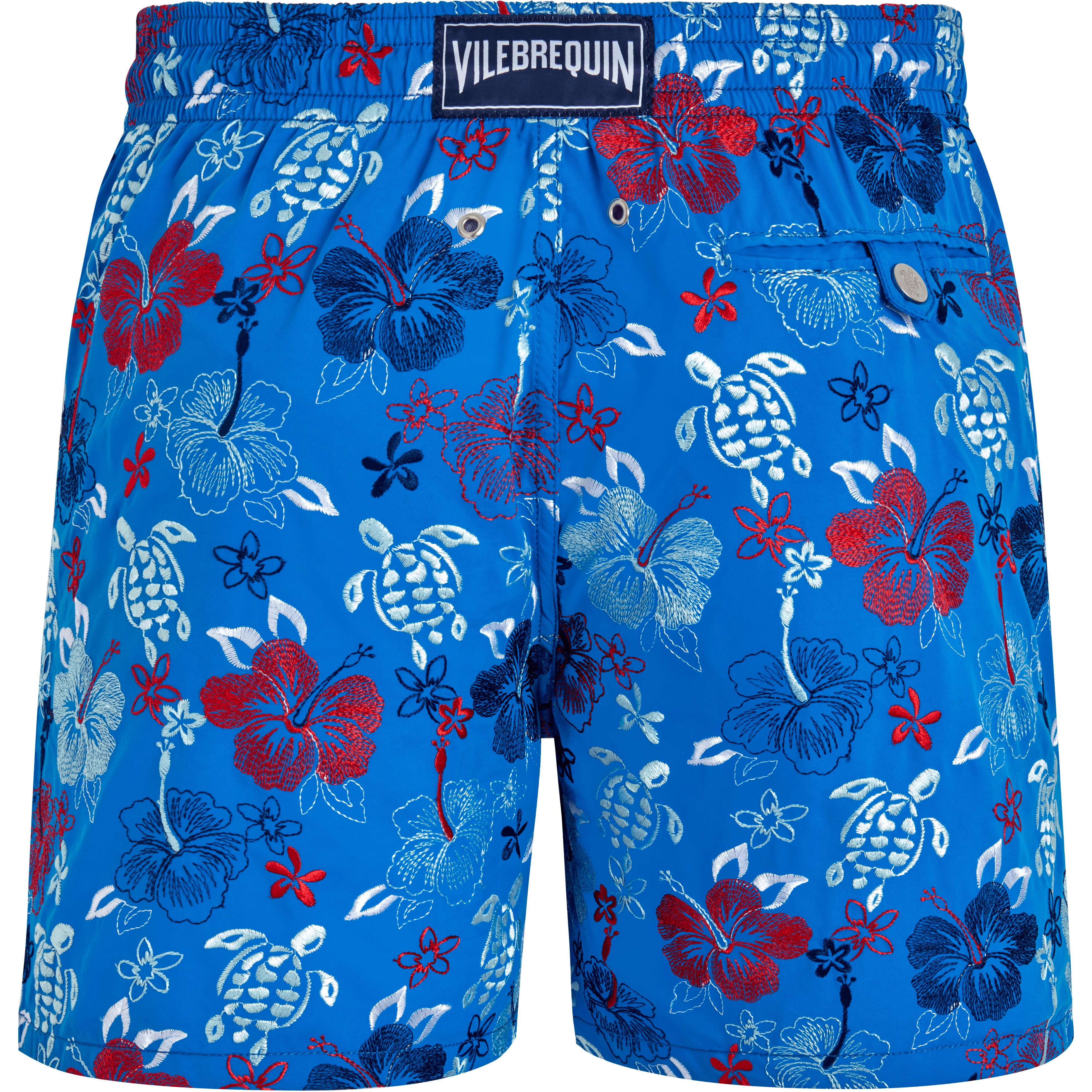 Men Swim Trunks Embroidered Tropical Turtles - Limited Edition - 2