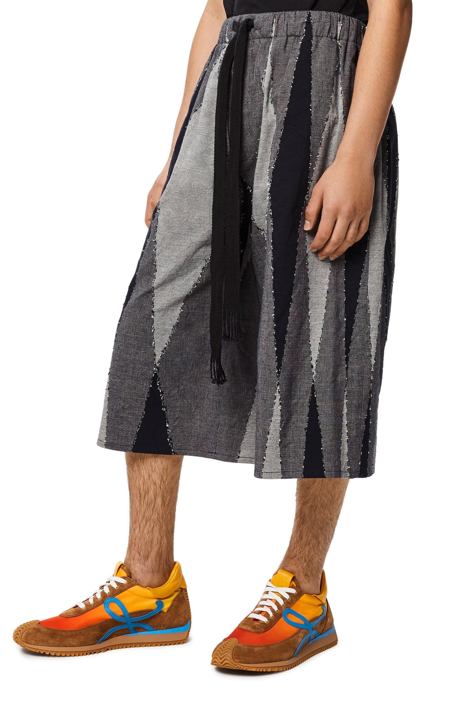 Patchwork shorts in cotton - 3