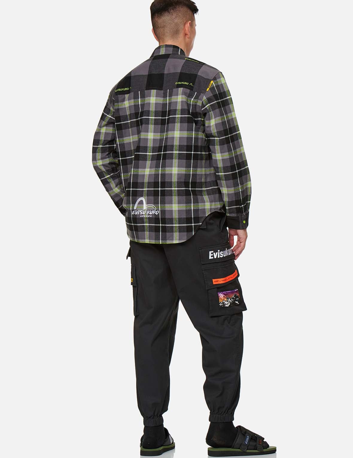 Logo and Seagull Embroidered Cargo Pants - 5