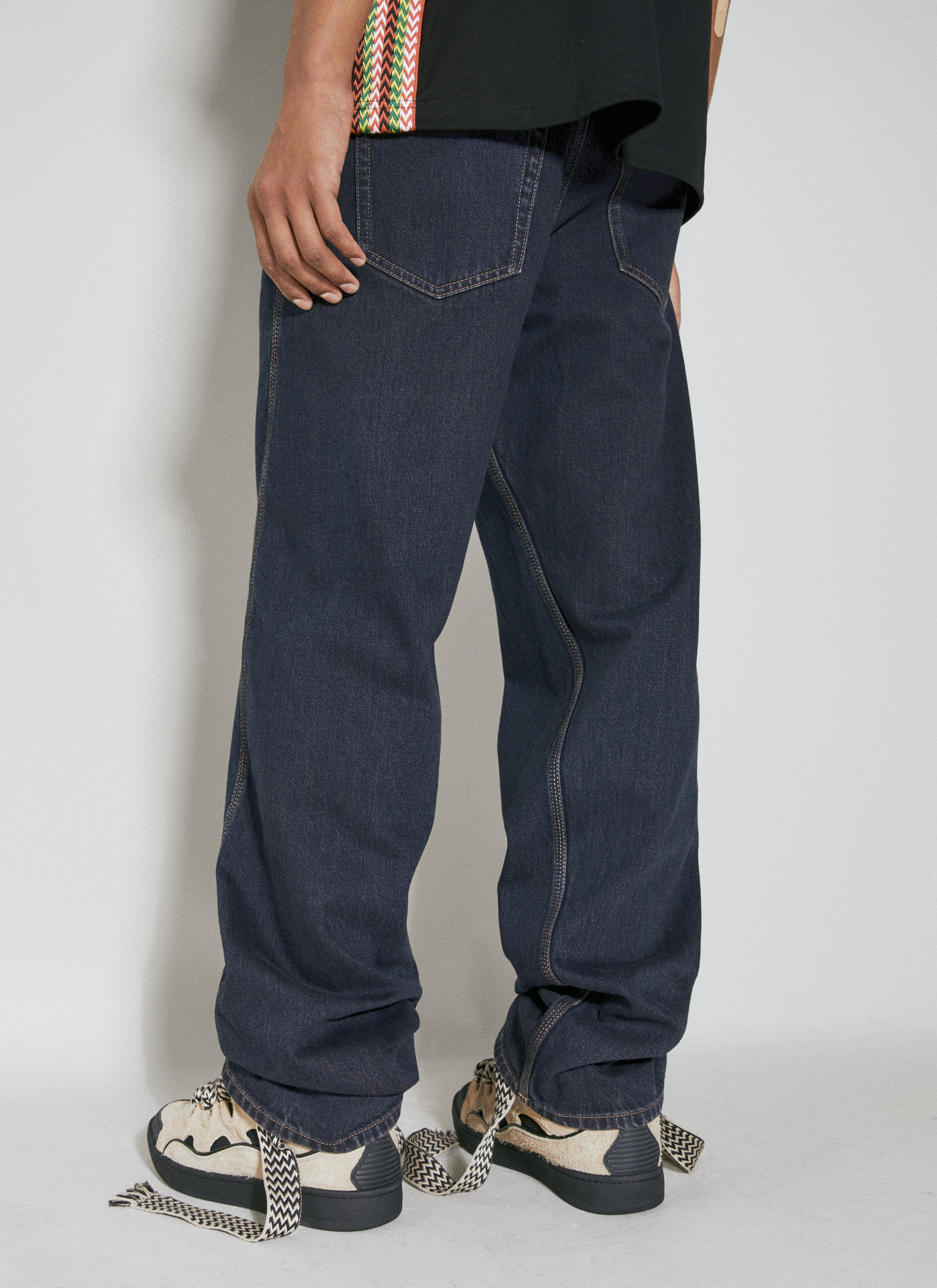 Baggy Twisted Leg Jeans - 5