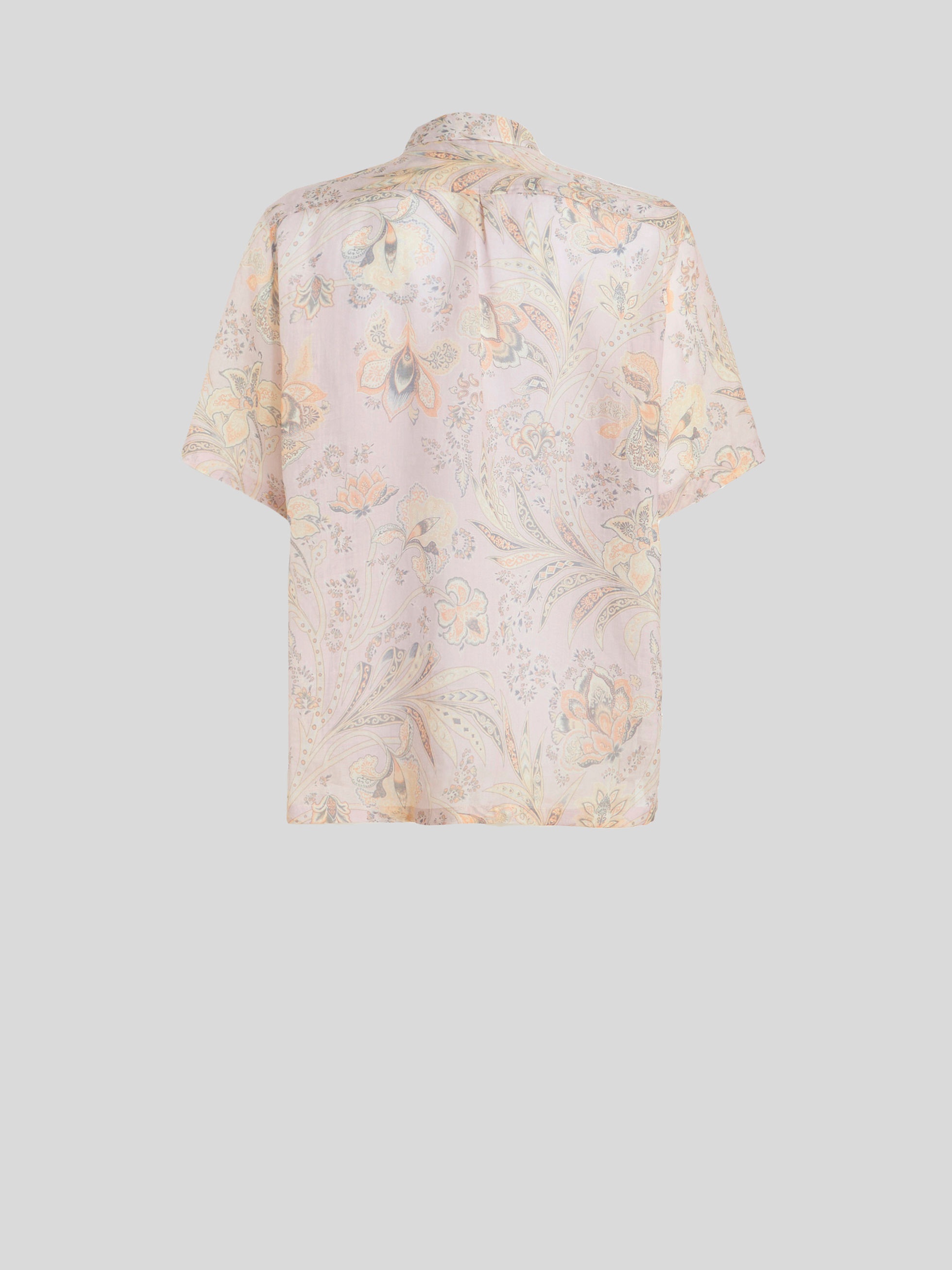 SHORT-SLEEVED LEAFY SHIRT - 5