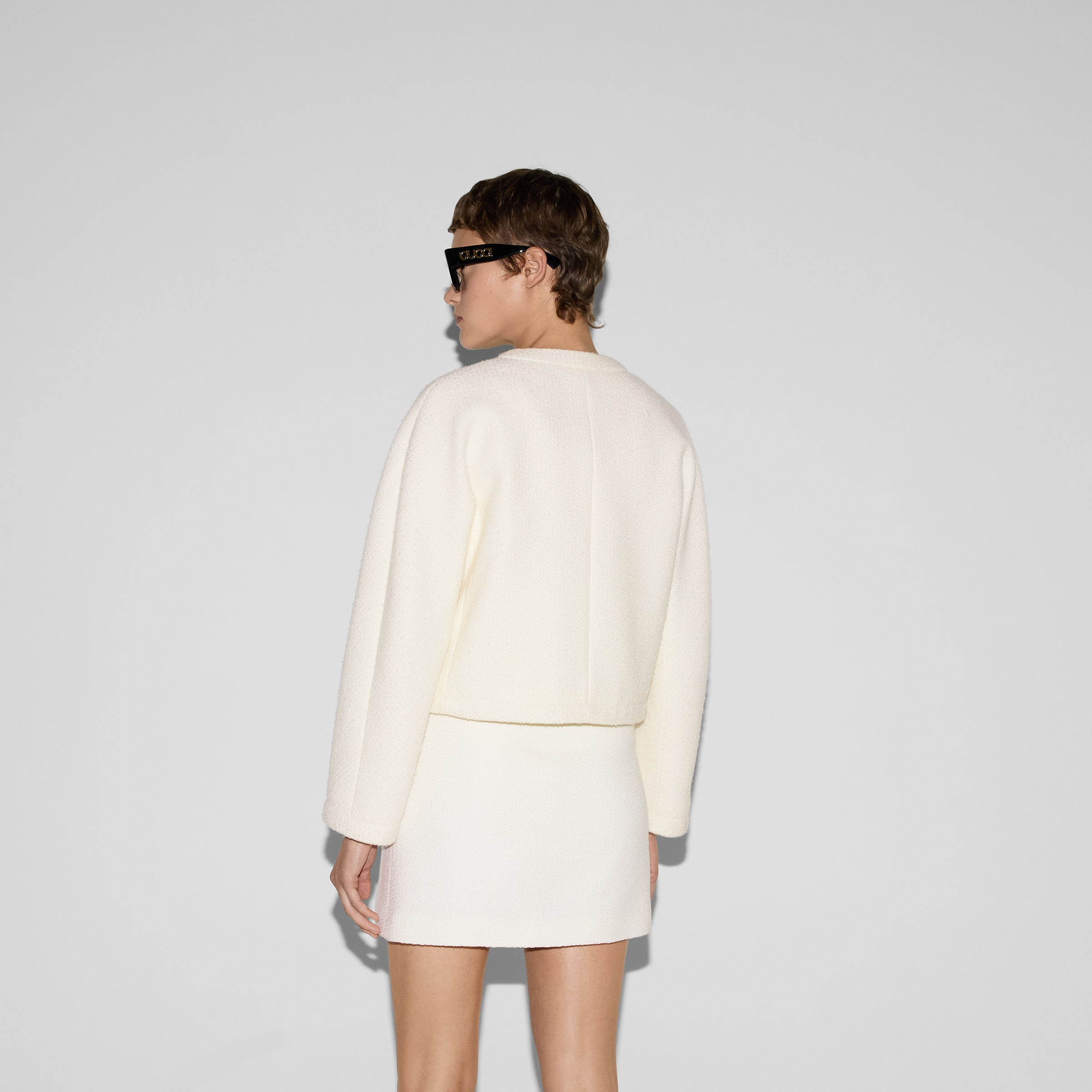 Wool bouclé jacket - 4