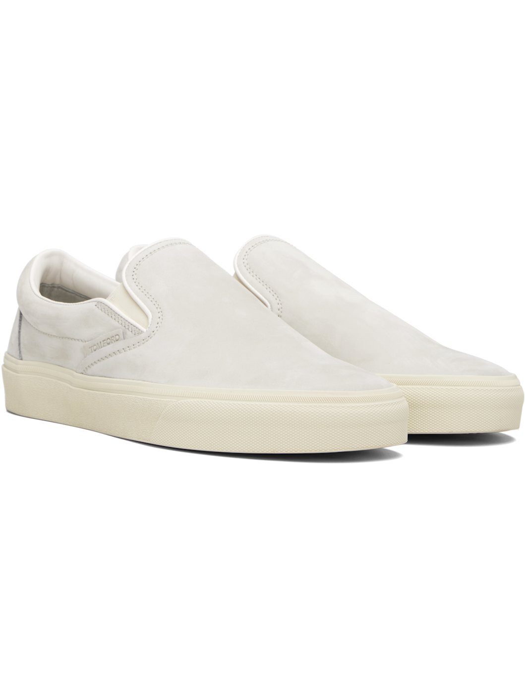 Gray Nubuck Jude Slip On Sneakers - 4