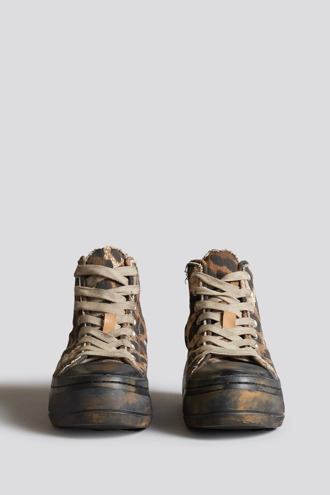 KURT HIGH TOP SNEAKER - BROWN LEOPARD - 2