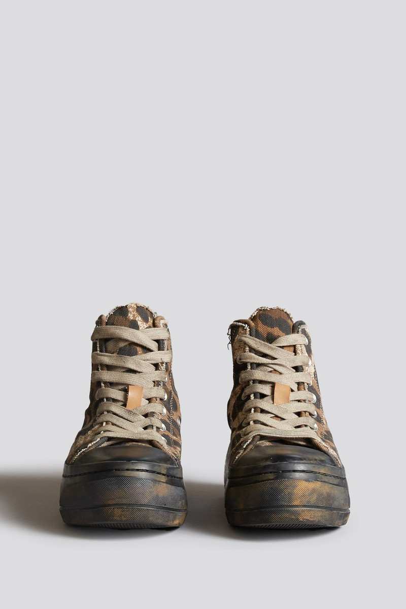 KURT HIGH TOP SNEAKER - BROWN LEOPARD 2