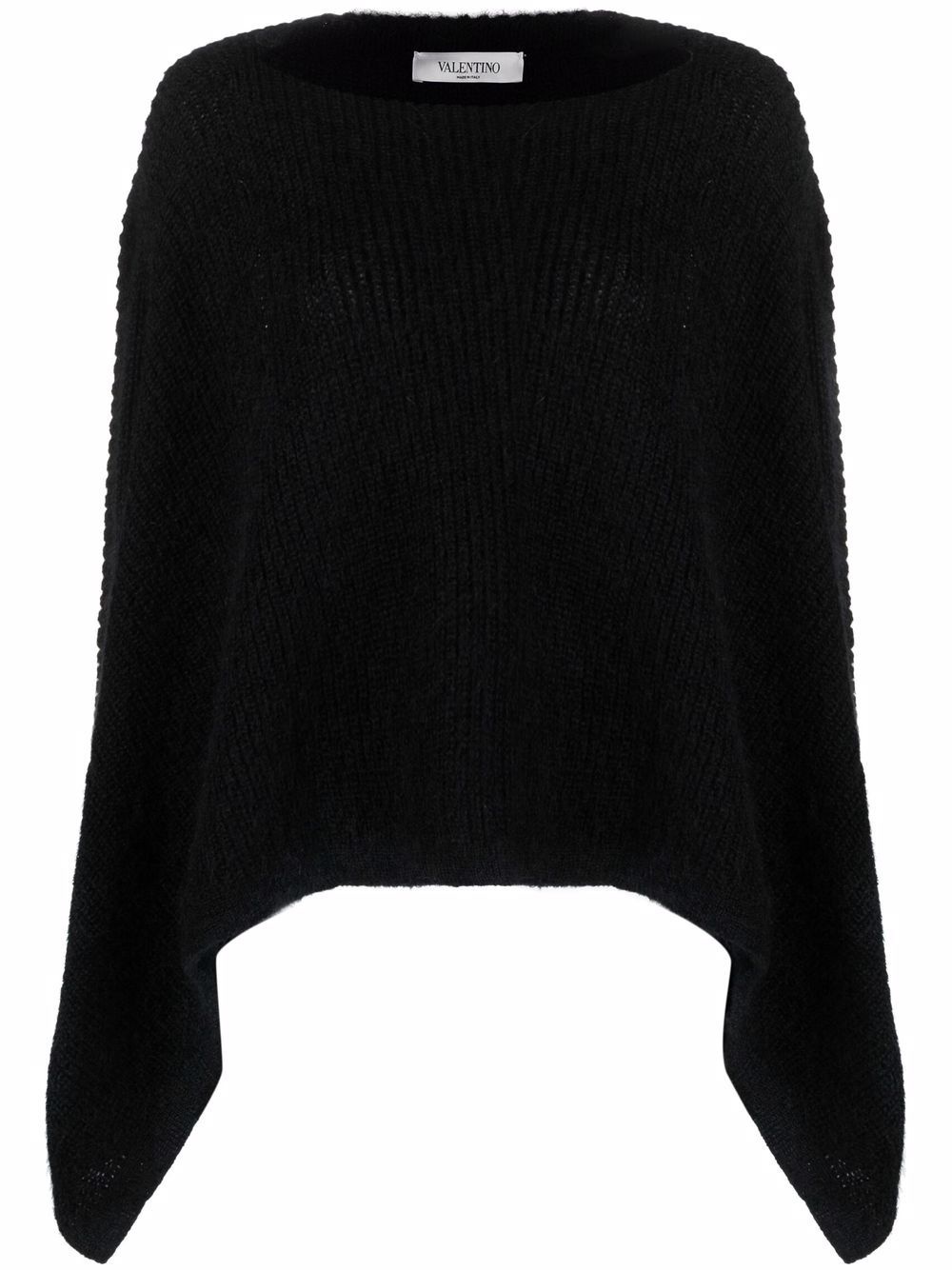 knitted cape jumper - 1