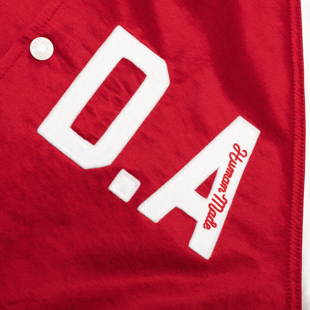 SATIN STADIUM JACKET - RED - 6