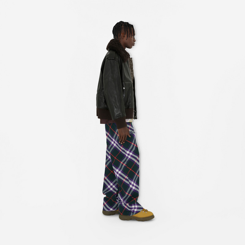 Check Wool Trousers 6