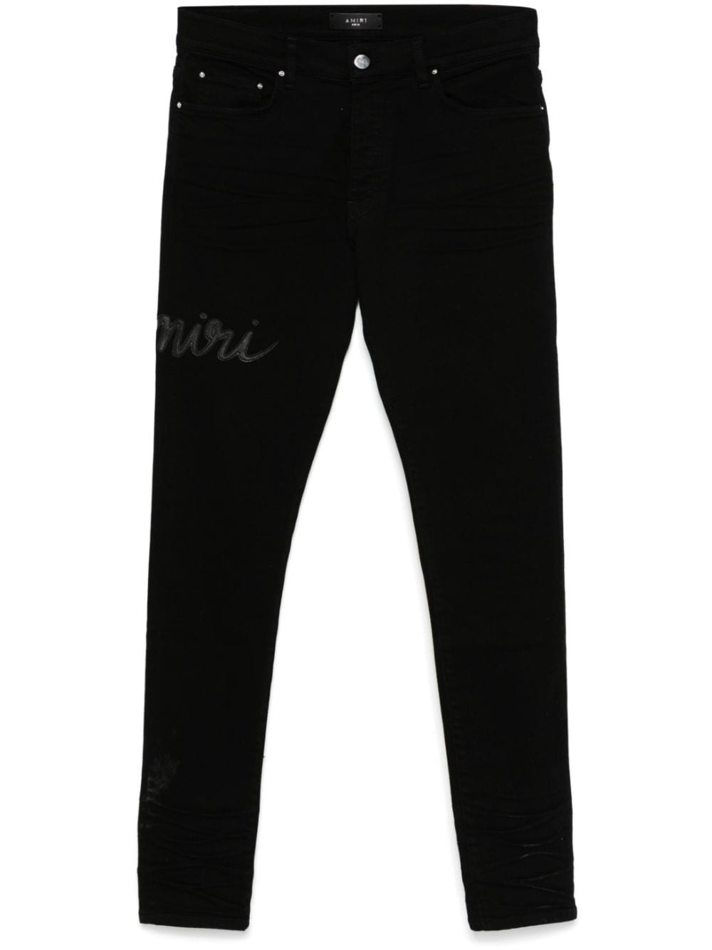 Script-logo skinny jeans - 1