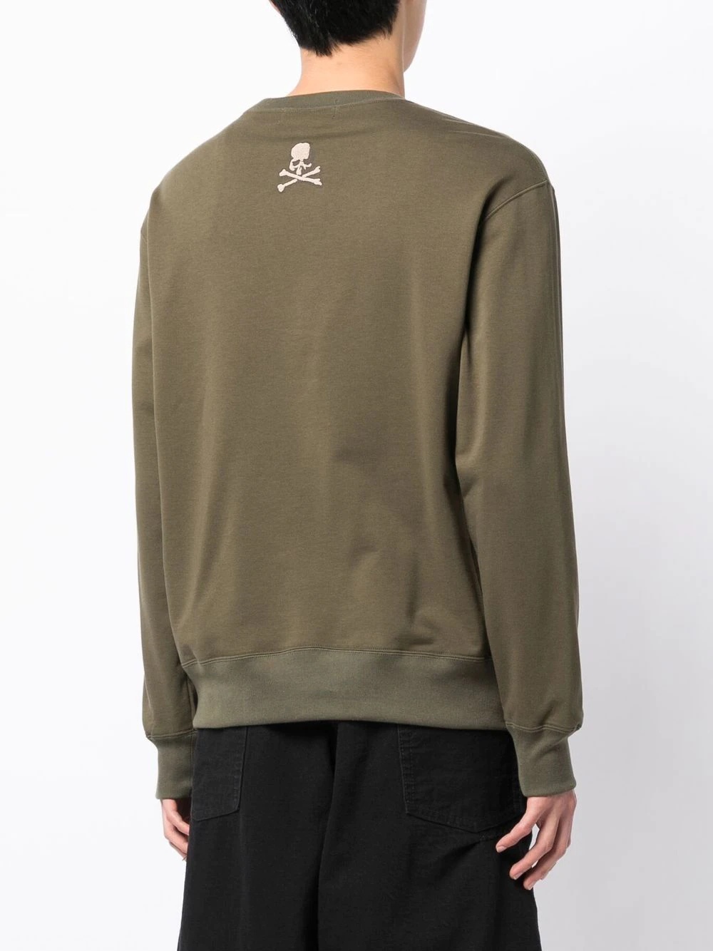 skull-print crew-neck sweatshirt - 4