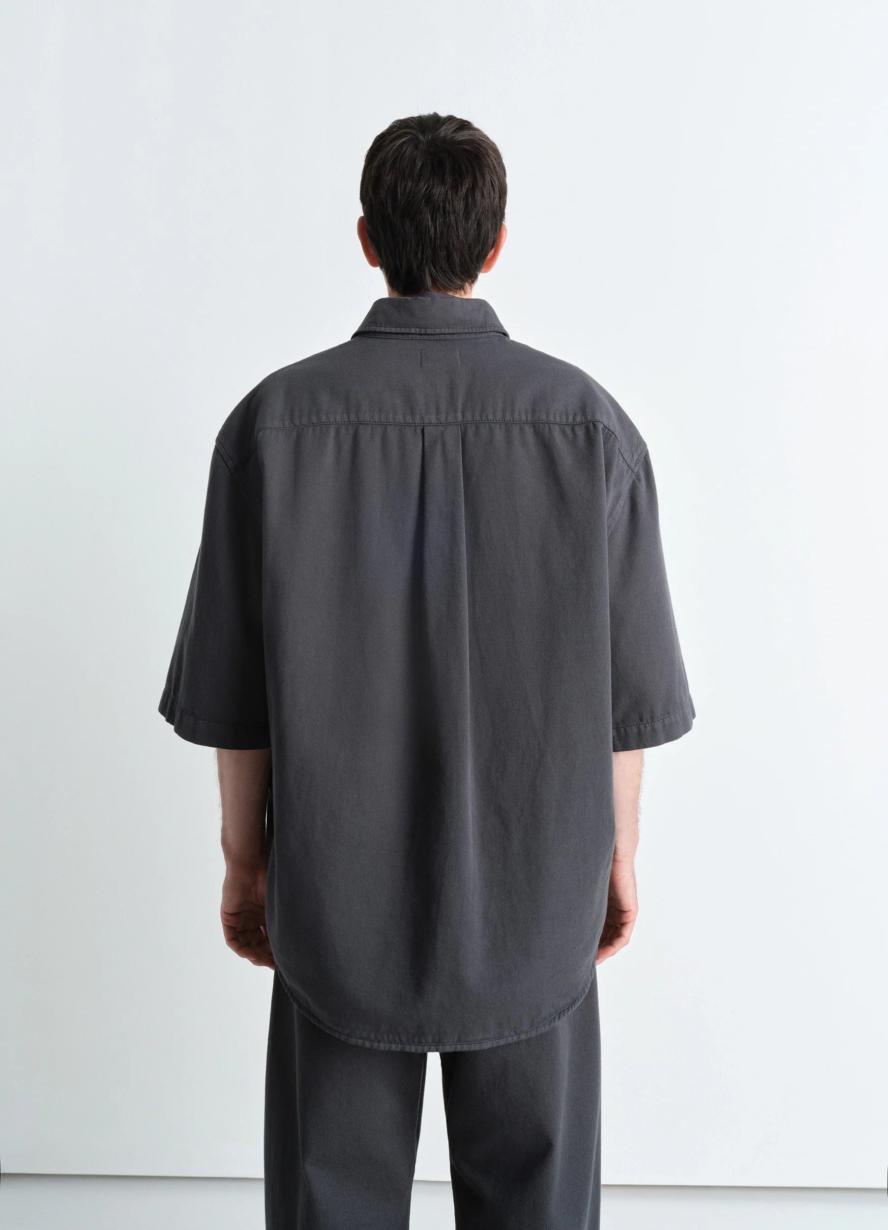 SHORT SLEEVE DENIM SHIRT - 4