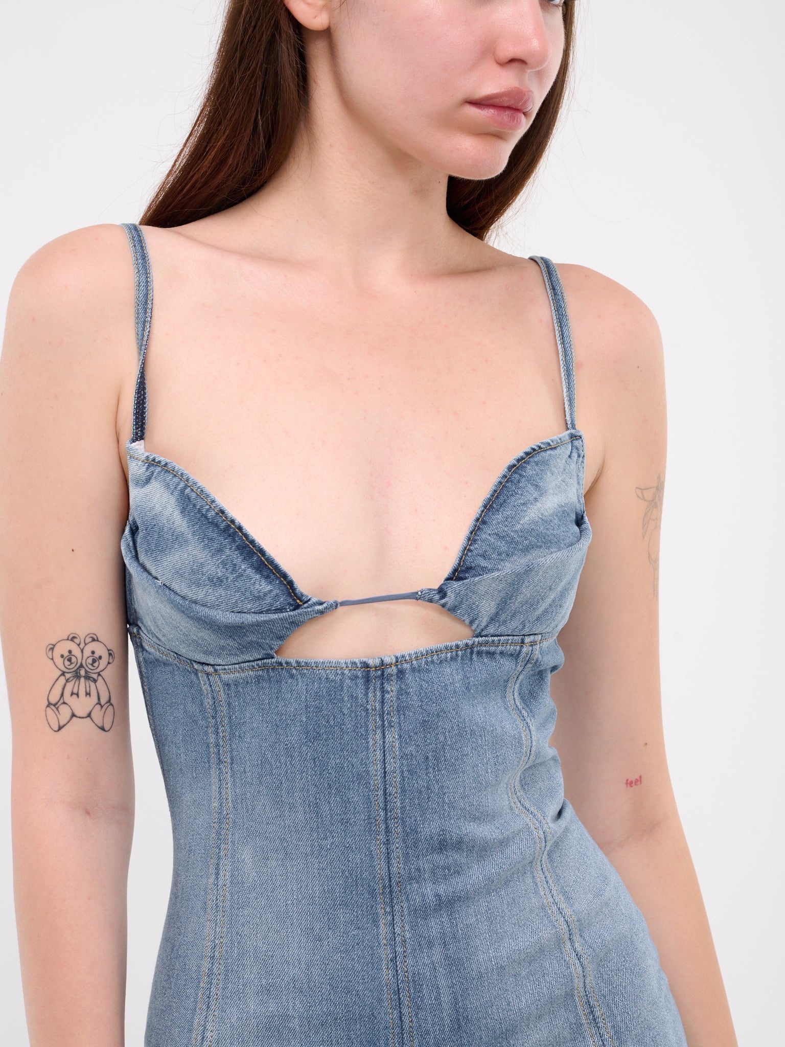 Fitted Dress With Godets - 4