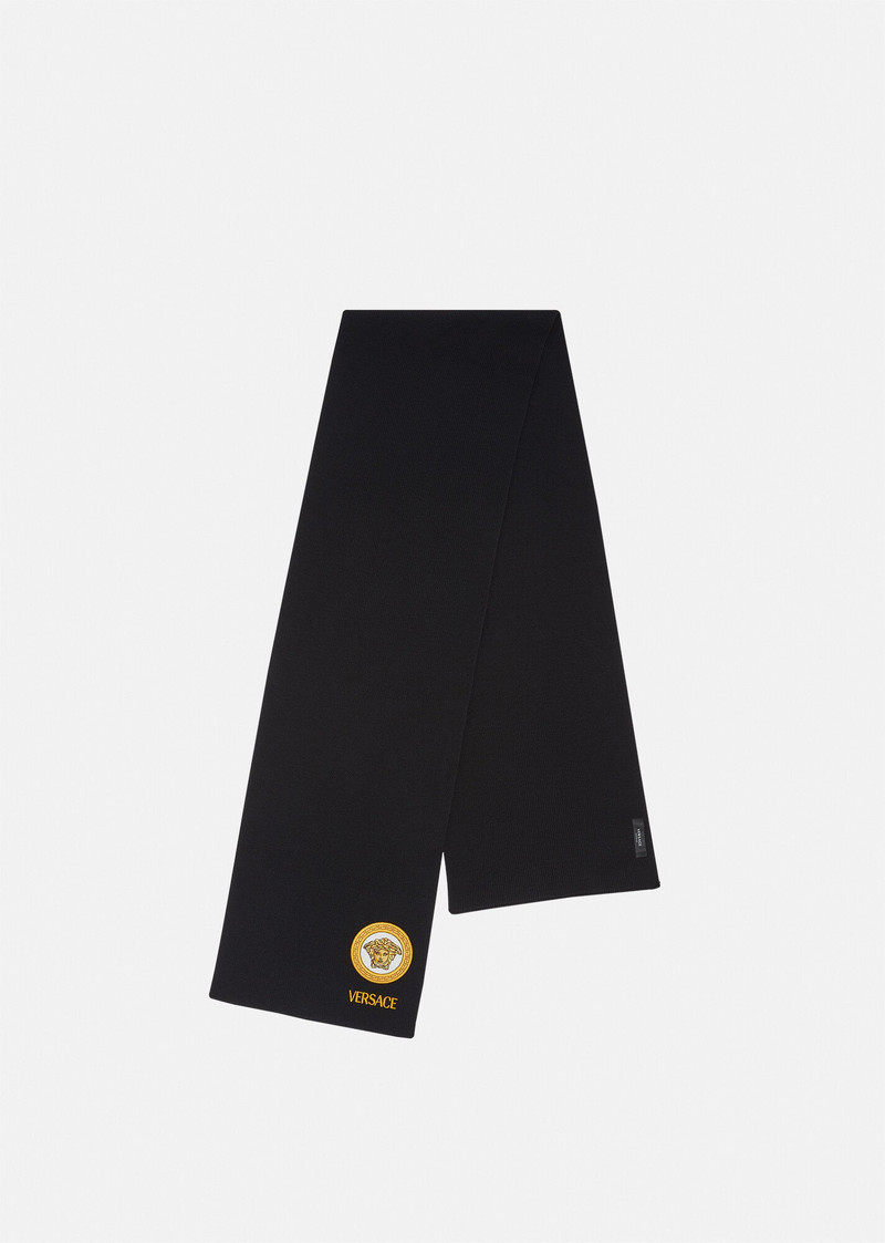 Medusa Logo Knit Scarf 1