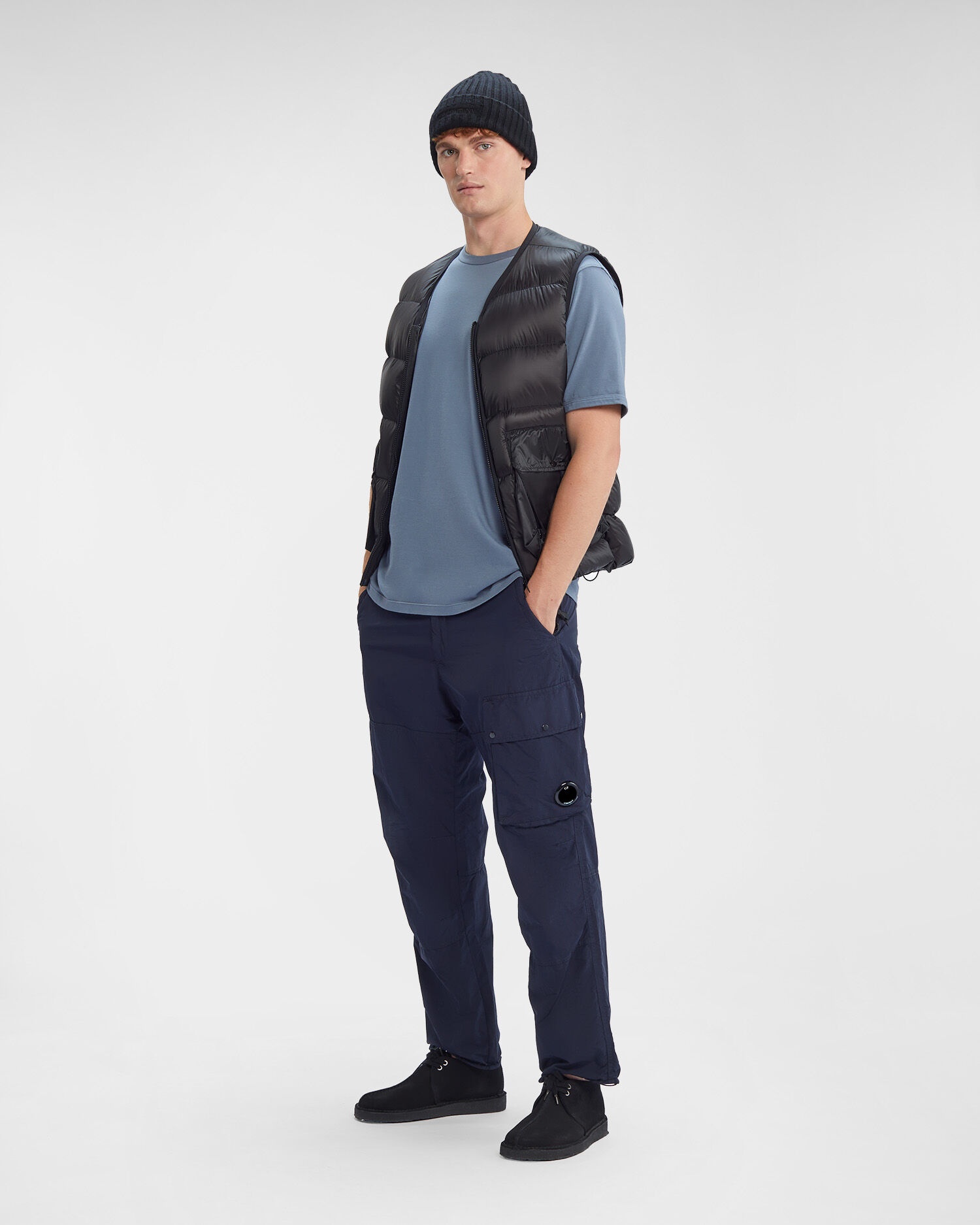 トップス C.P. COMPANY 20/1 Jersey Side Pocket Tee C.P. Company 20/1 Jersey Mixed Side Pocket T-shirt | REVERSIBLE