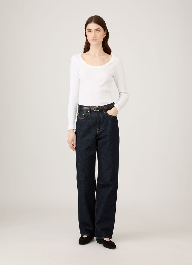 Sunspel Ribbed Scoop Neck T‑shirt outlook