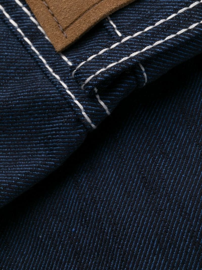 mid-rise straight-leg jeans - 7