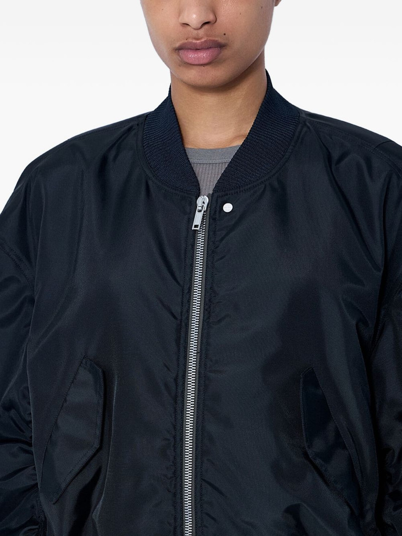Jumbo Flight ruched-sleeve oversized bomber jacket 4