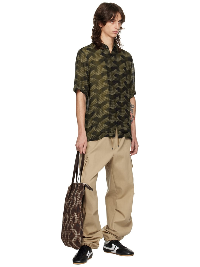 Dries Van Noten Gray Printed Shirt outlook
