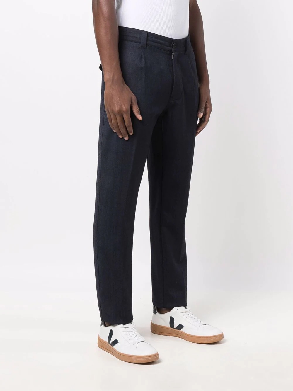 mid-rise straight trousers - 3