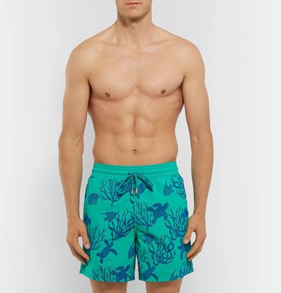 Vilebrequin Moorea Wide-Leg Mid-Length Wide-Leg Flocked Swim Shorts outlook