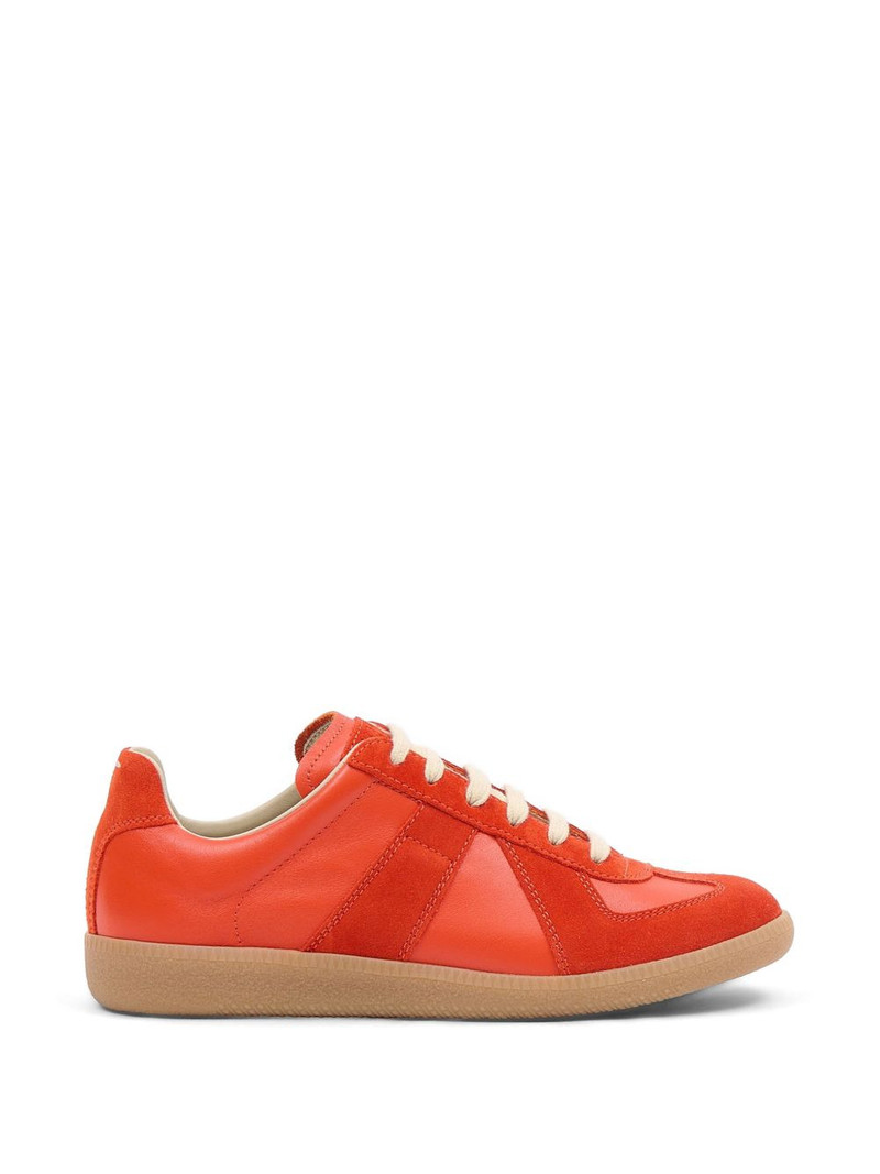 Replica suede leather sneakers 1