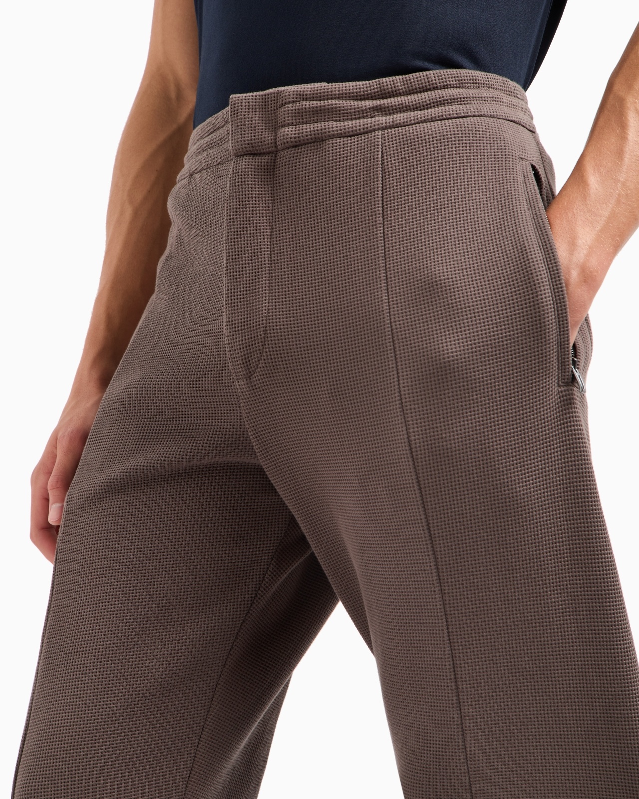 TRAVEL ESSENTIALS WAFFLE JERSEY TROUSERS - 5