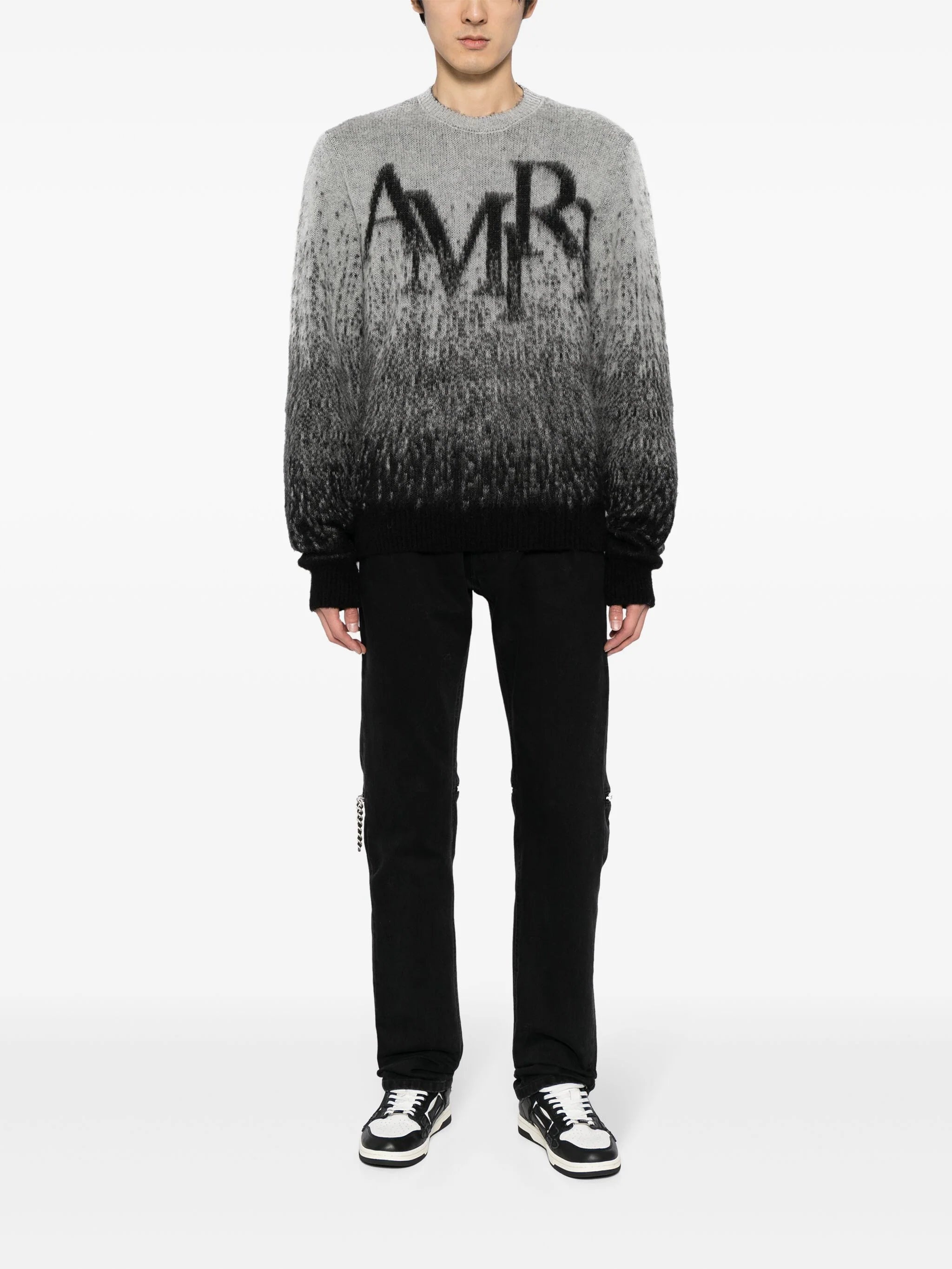 AMIRI Men Staggered Gradient Crewneck - 3