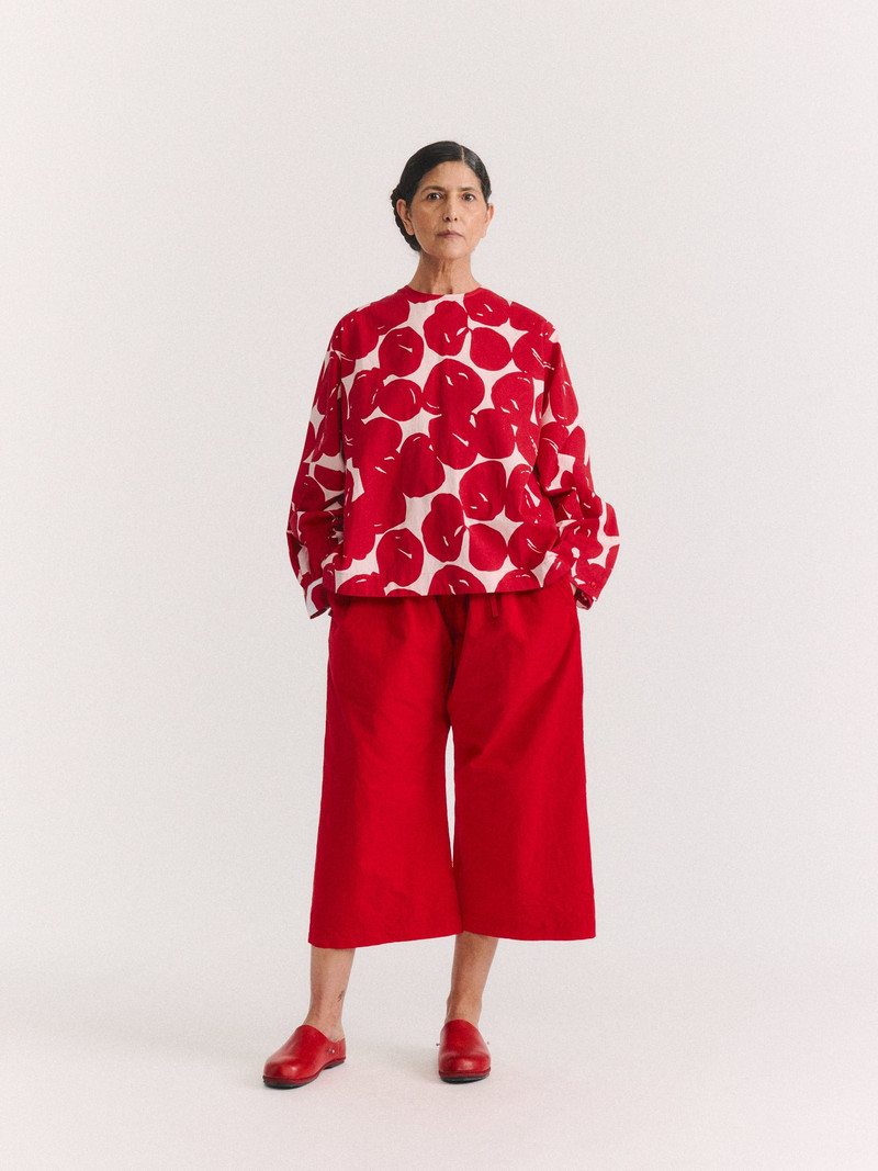 CASEY/CASEY BIGGY TOP - COT POP PRINT - RED PRINT outlook
