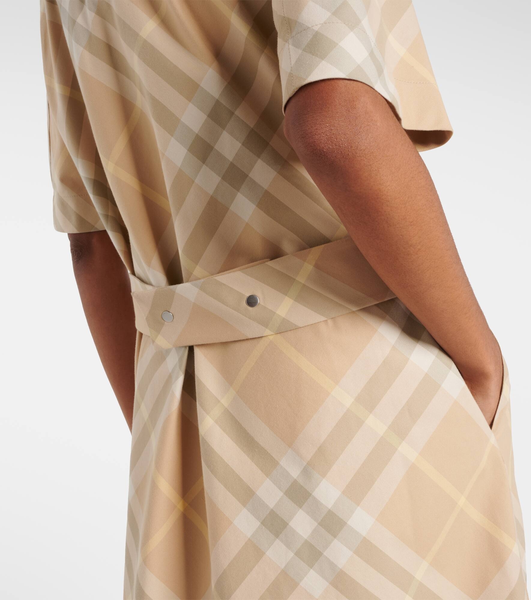 Burberry Check cotton shirt dress - 6